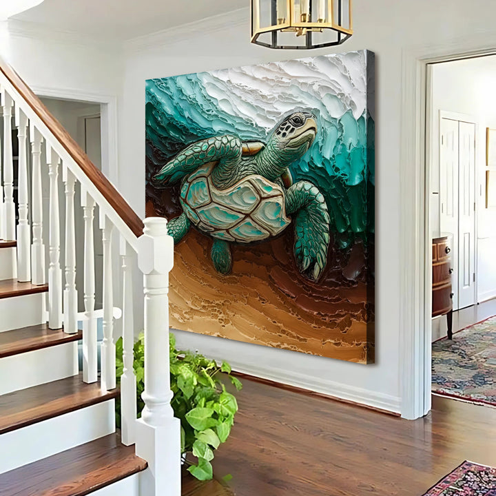 3D Turtle Wall Art