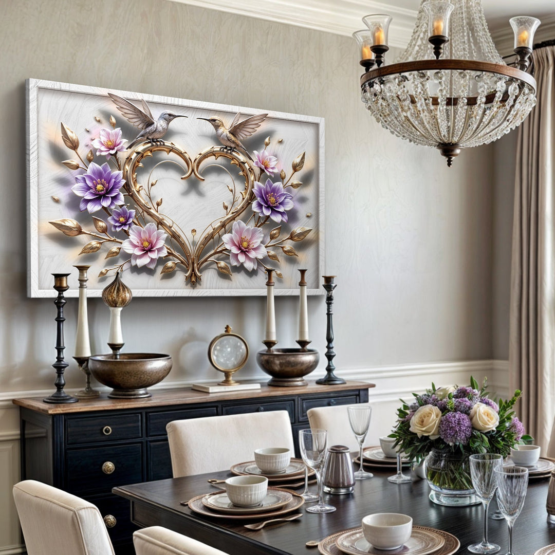 3D Hummingbirds Wall Art V