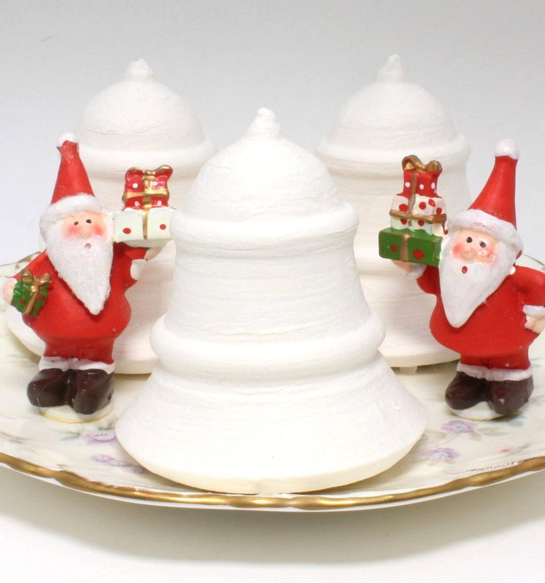 Christmas Bells - 2.5" German Spun Cotton - Set of 4