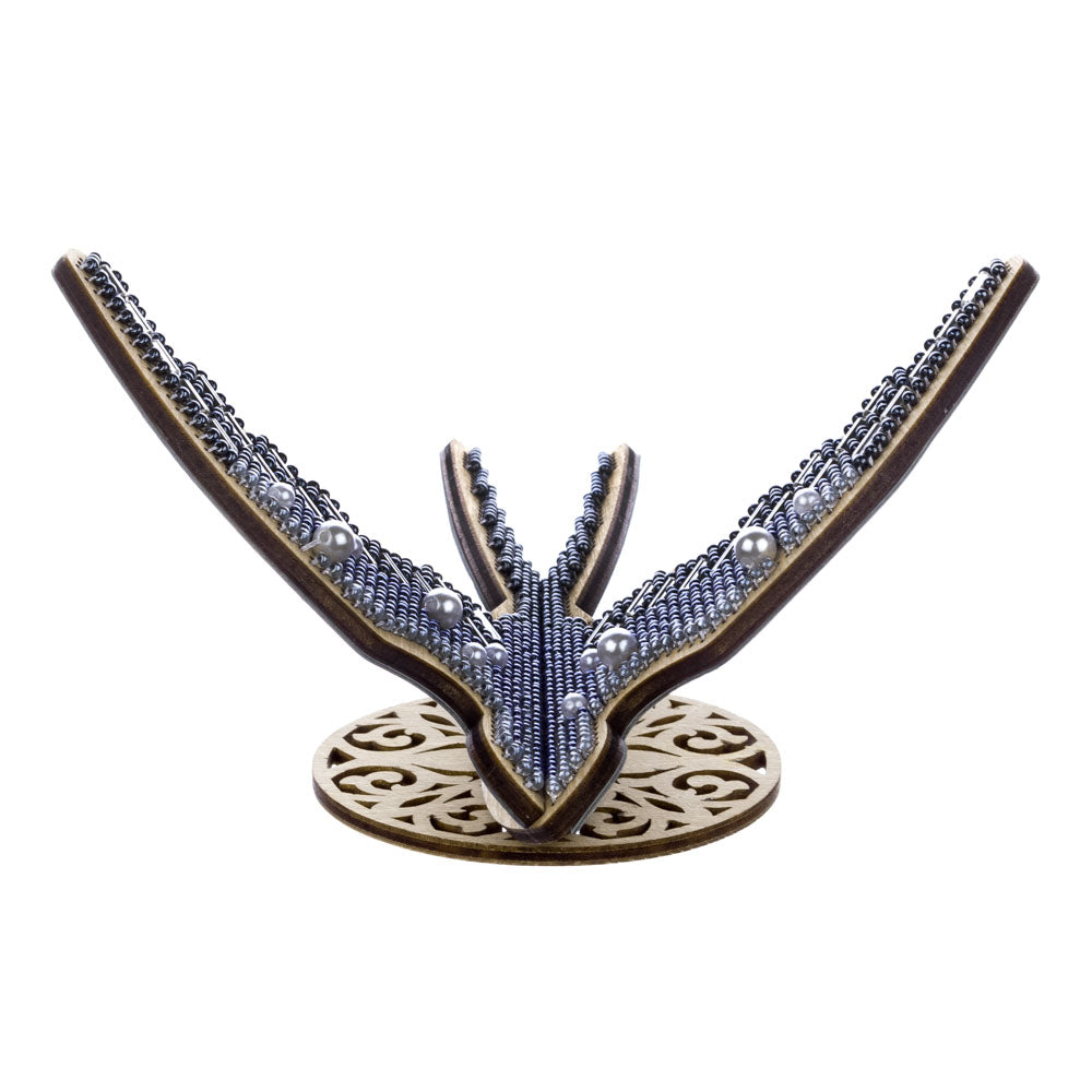 Wooden Bead Embroidery Kit ‚Äì ‚ÄúSwallow‚Äù FLK-583