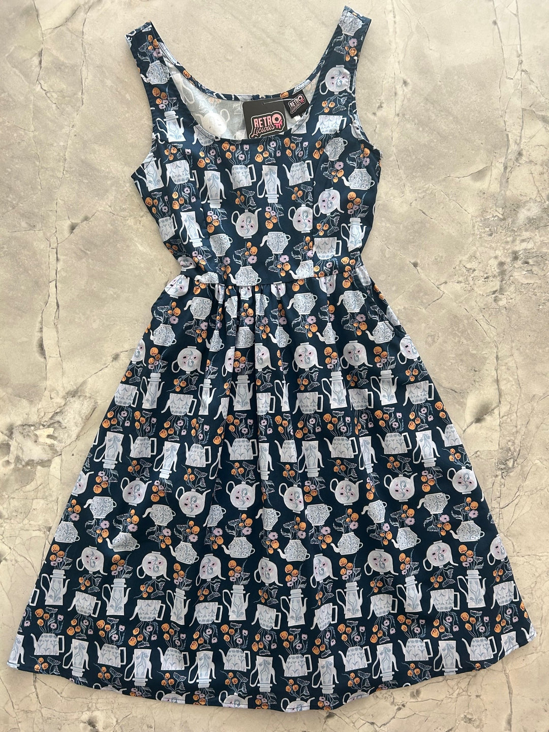 Teapots Fit & Flare Dress