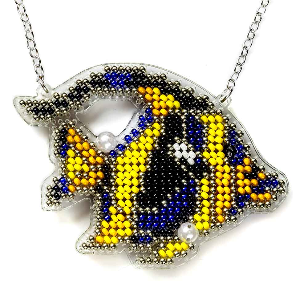 Set for embroidery with beads on a plastic base FLPL-101