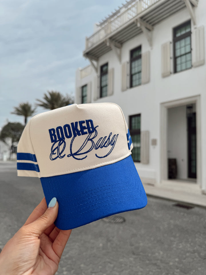 Booked and Busy - Royal Blue Vintage Trucker Hat
