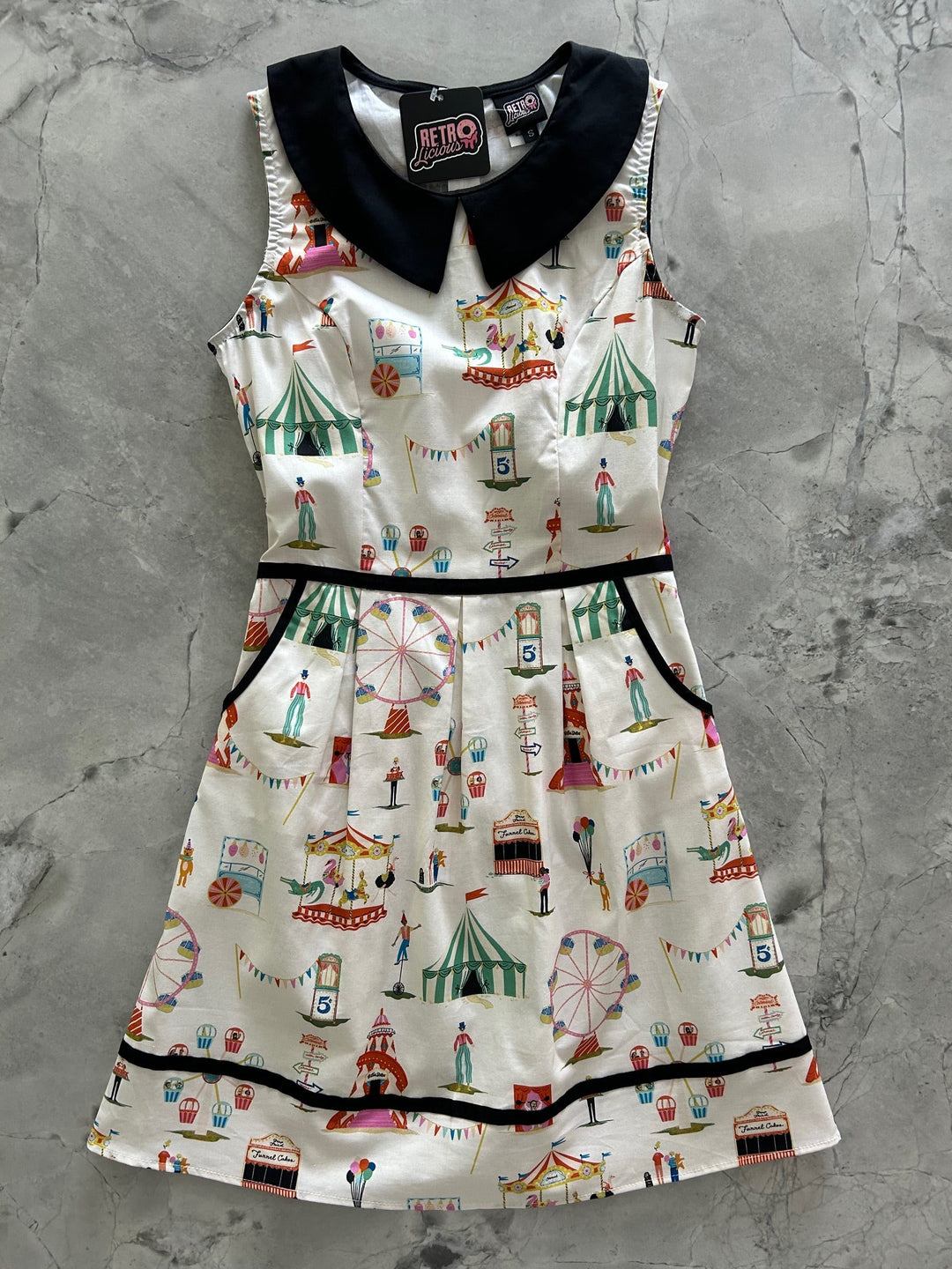 Carnival Collared Dress - XS only, 1 left!