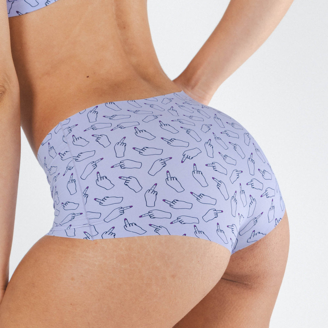 The Little Birdy | Middle Finger Women’s Seamless Boyshort
