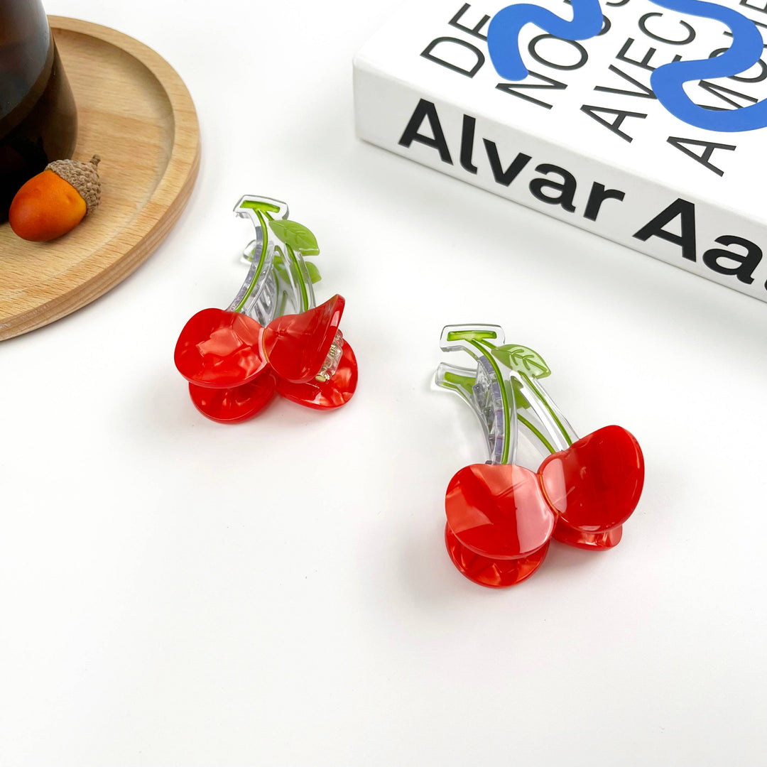 Cherry Claw Clips Acetate Fruit Hair Clip