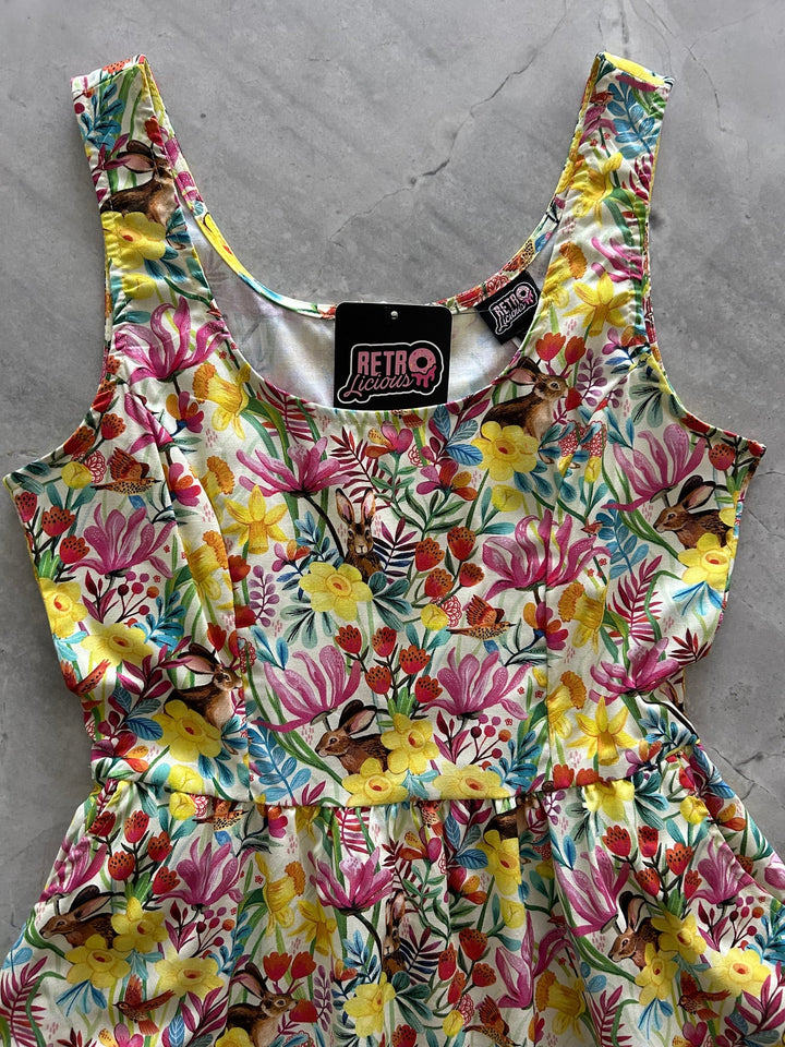 Bunnies Shorter Length Fit & Flare Dress