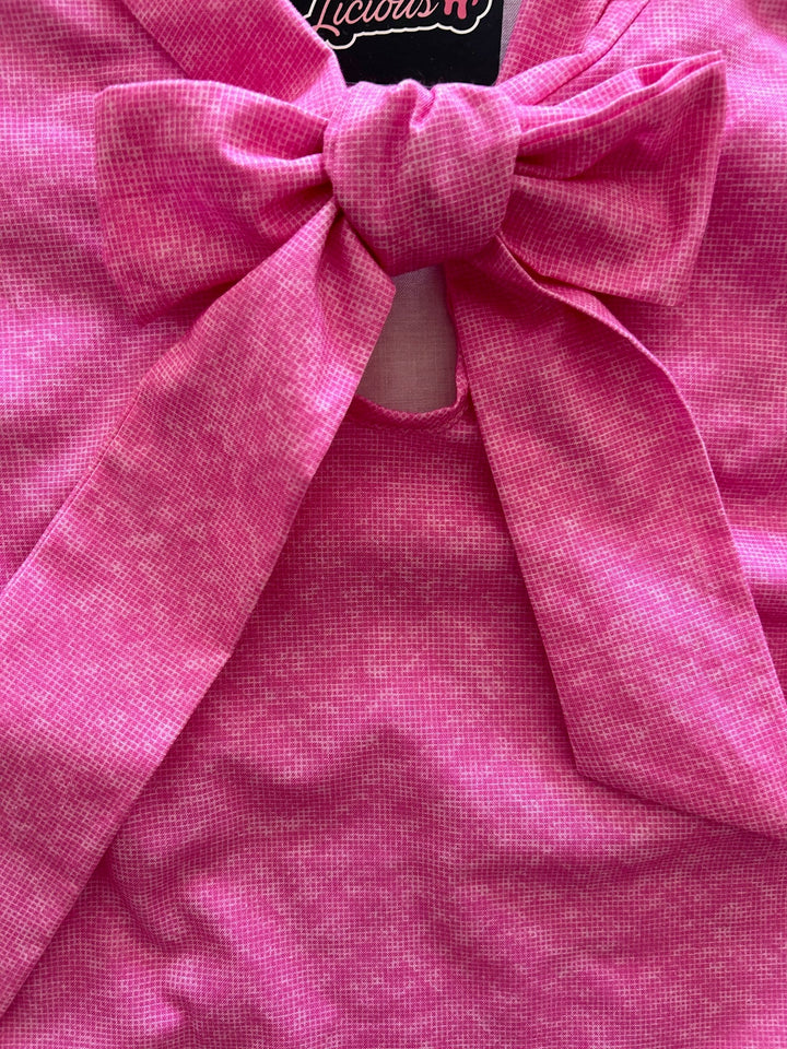 Pretty in Pink Bow Top