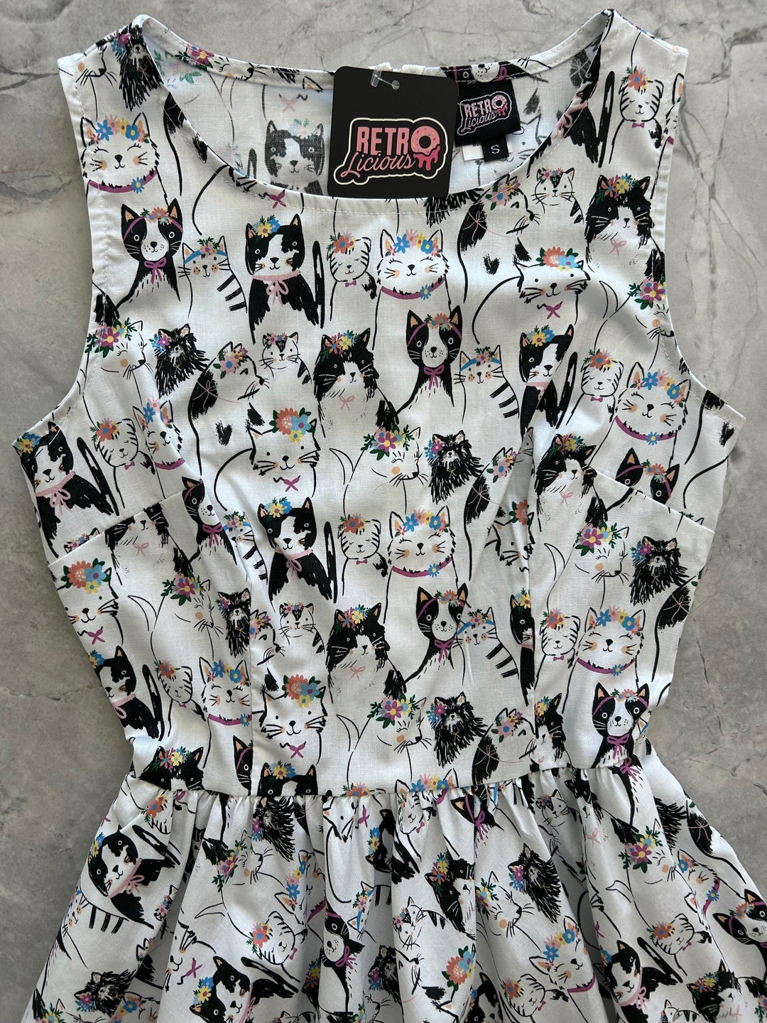 Fabulous Felines Vintage Dress