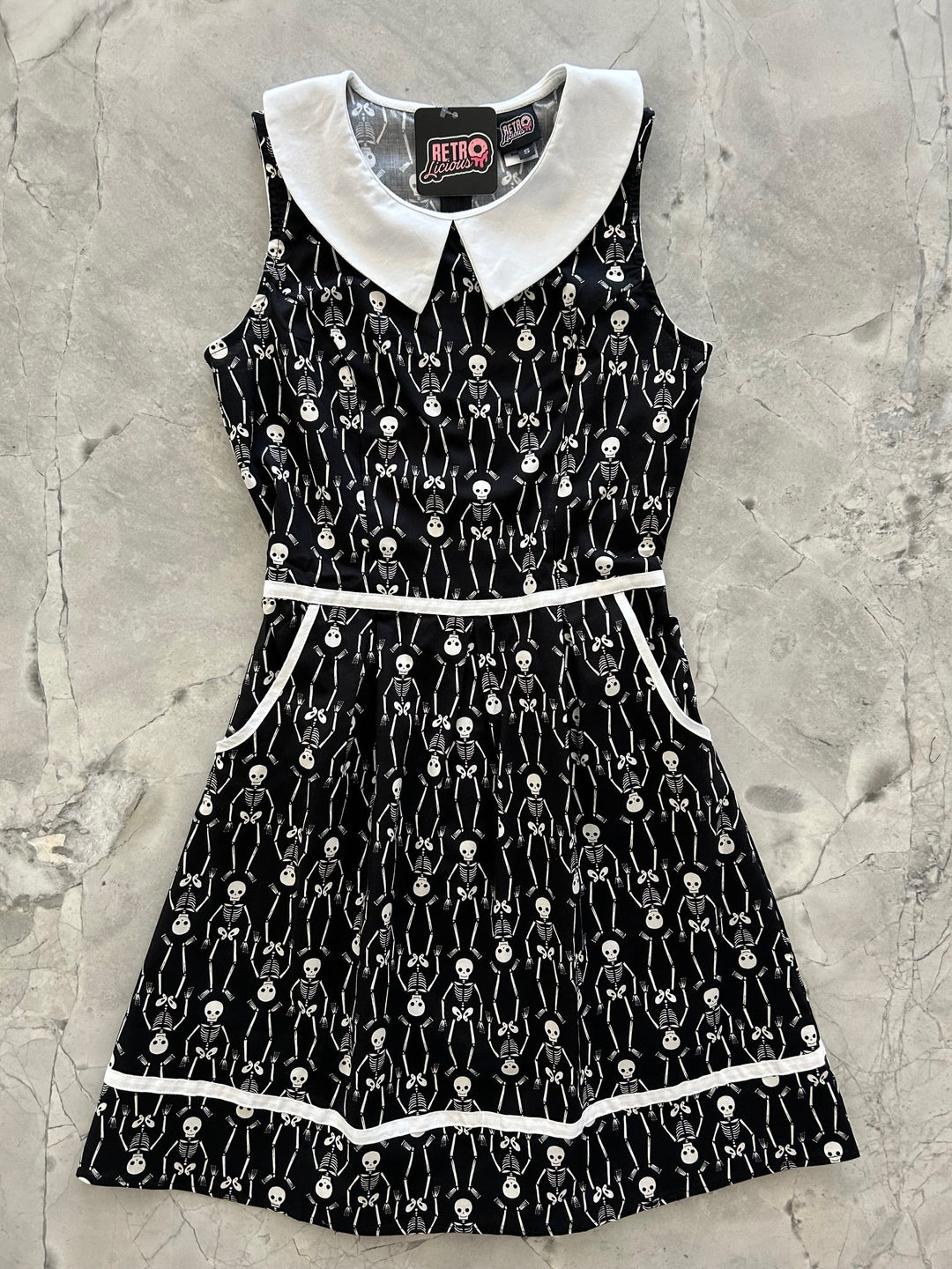 Skeleton Collared Dress