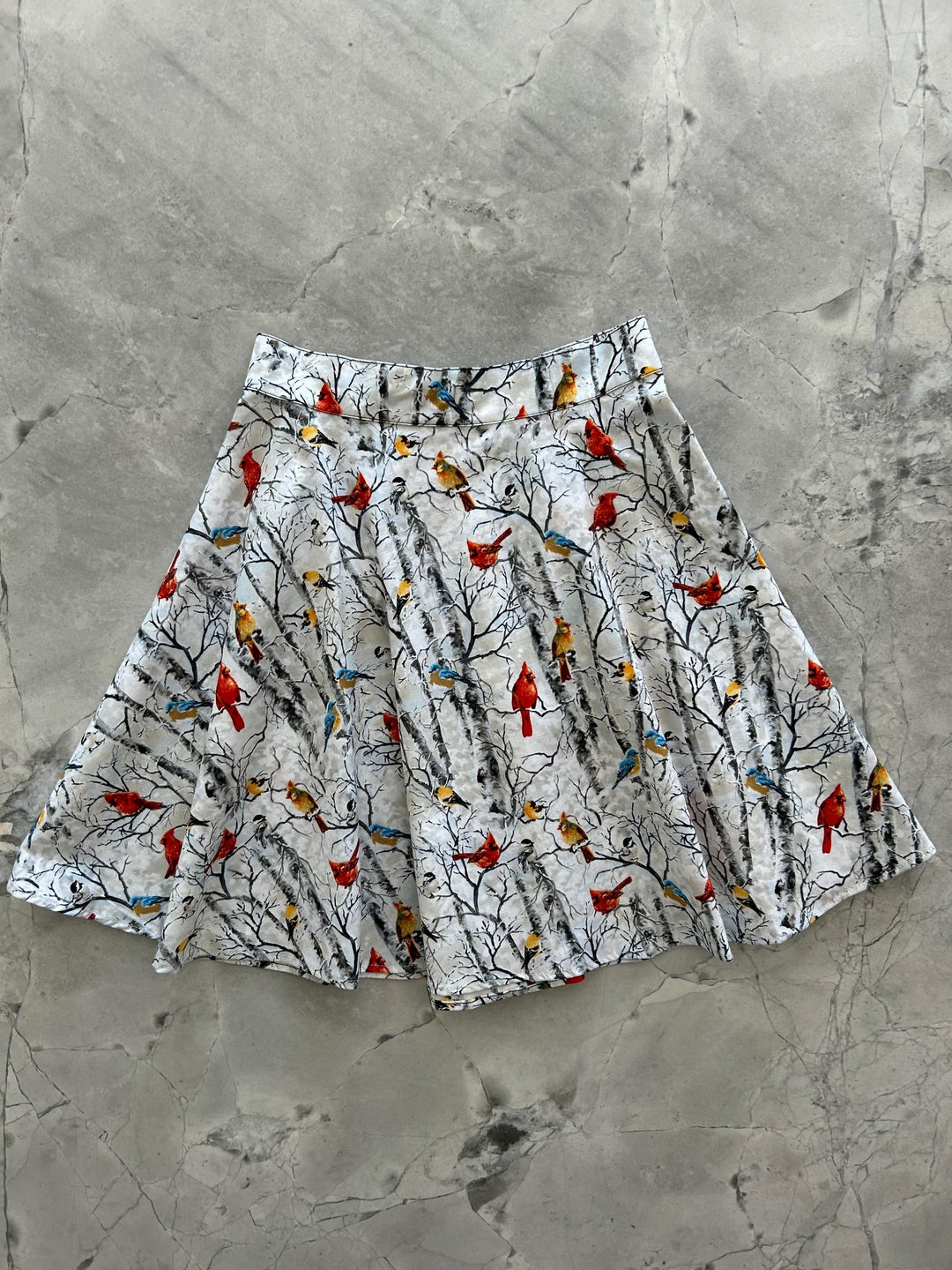 Birds on Branches Skater Skirt - XL only, 1 left!