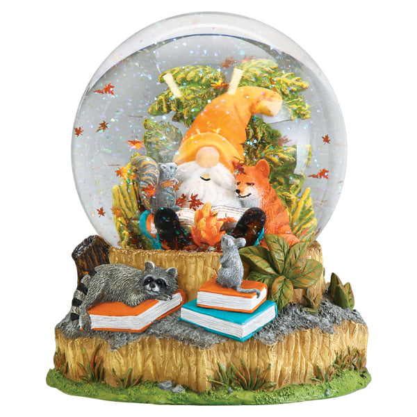Autumn Forest Gnome Snow Globe