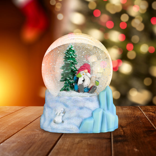 Winter Arctic Gnome Snow Globe