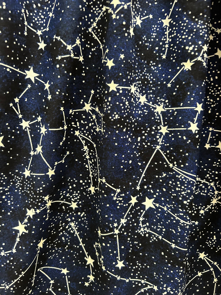 Glow in the Dark Constellations Fit & Flare Dress