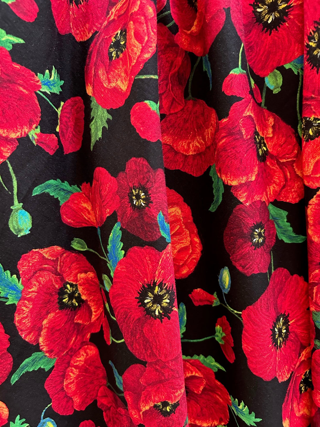 Poppy Flower Greta Dress - Large only, 1 left!