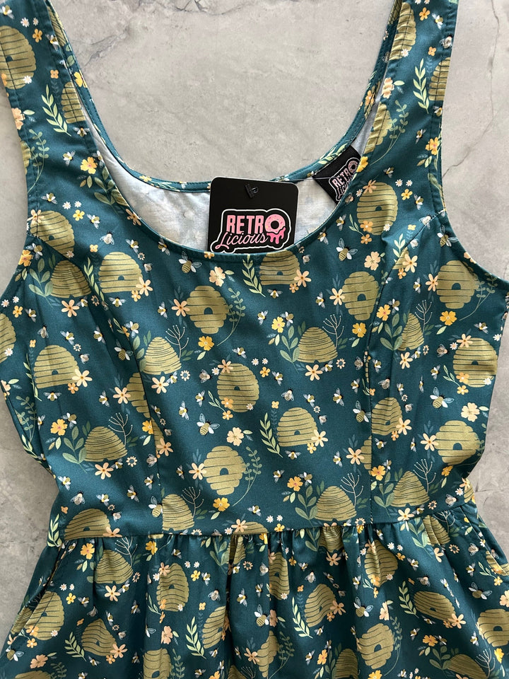 Beehive Fit & Flare Dress