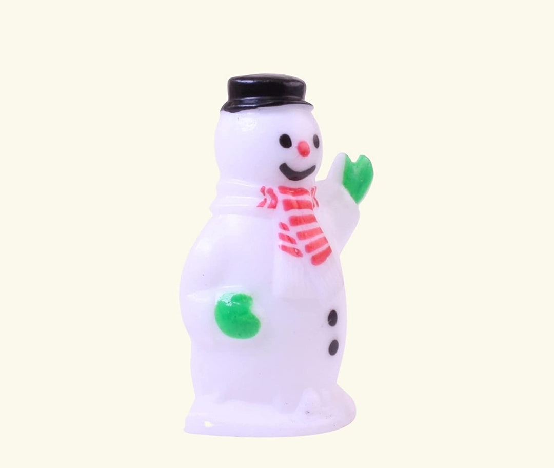 Vintage-Style Hand-Painted Miniature Snowman Figure