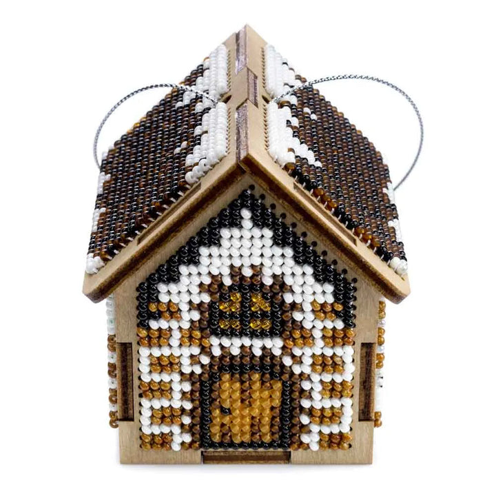 Bead embroidery kit on wood FLK-561