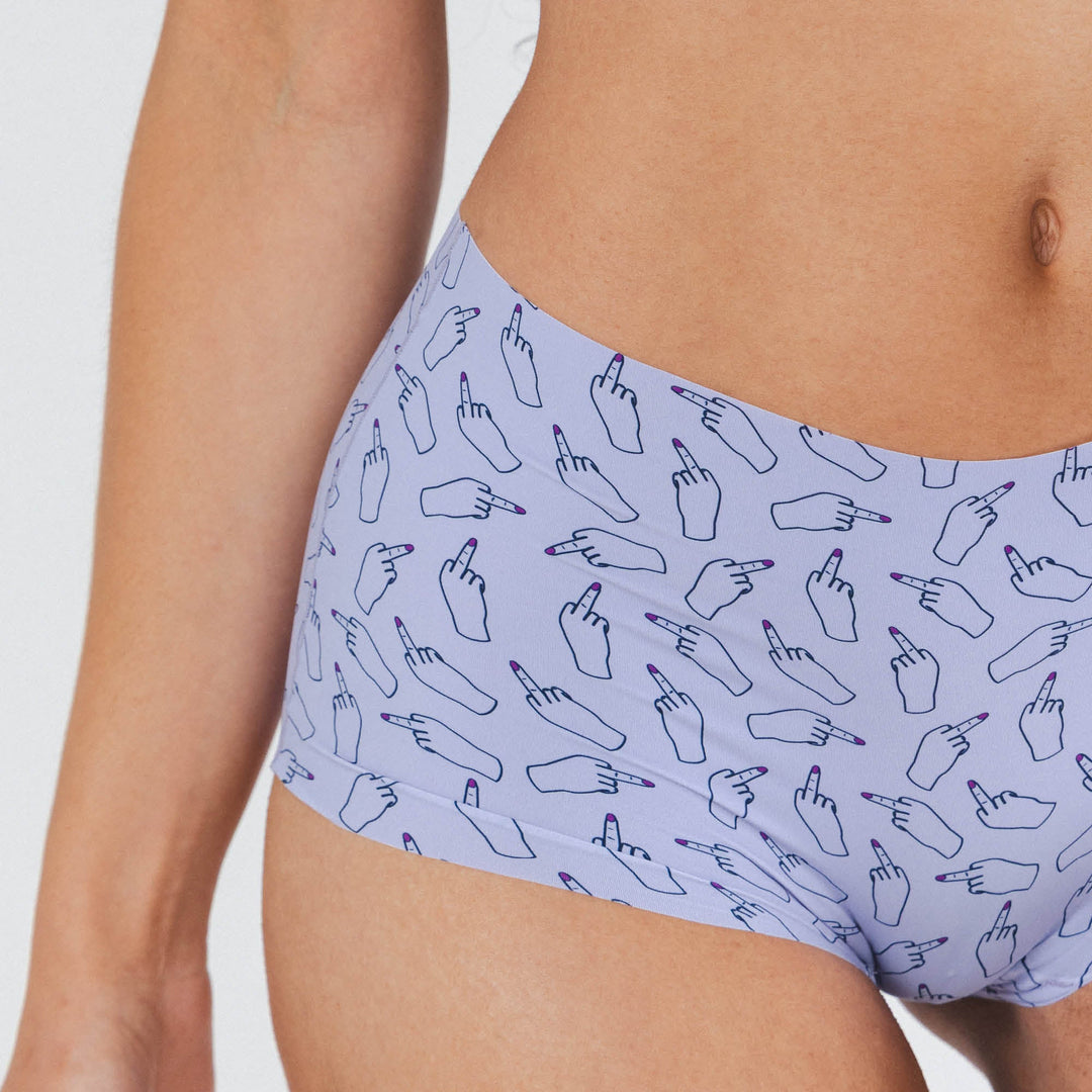 The Little Birdy | Middle Finger Women’s Seamless Boyshort