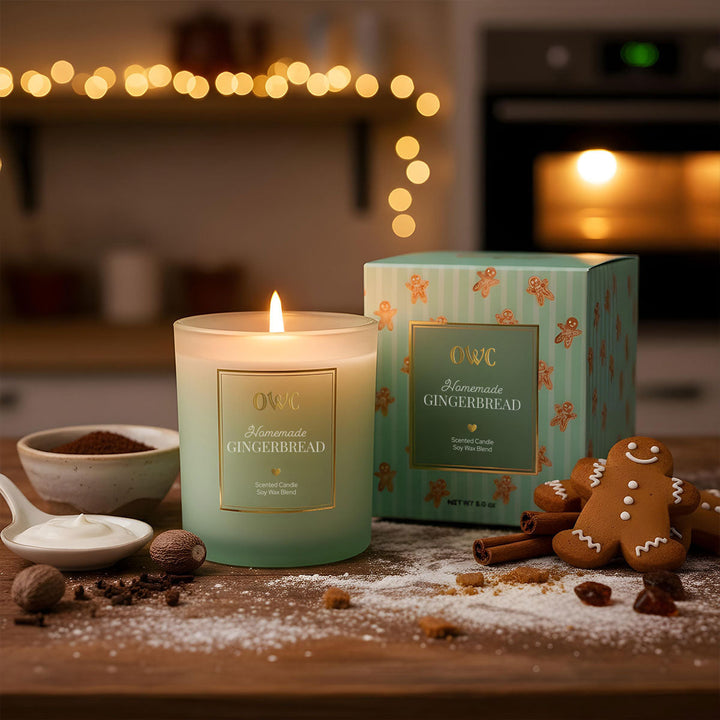 Homemade Gingerbread Candle