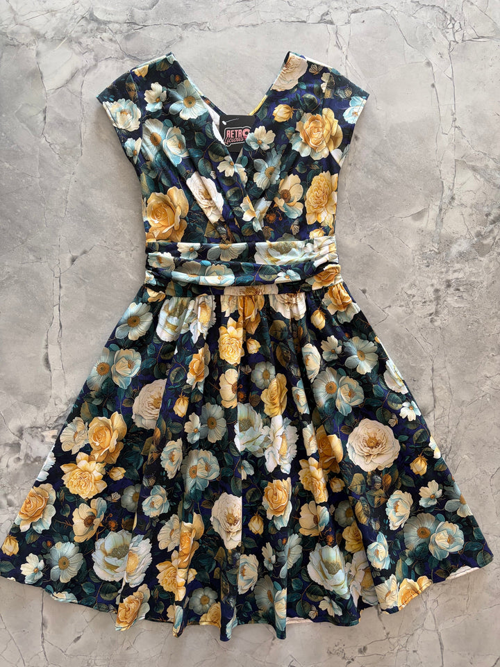 Midnight Floral Greta Dress