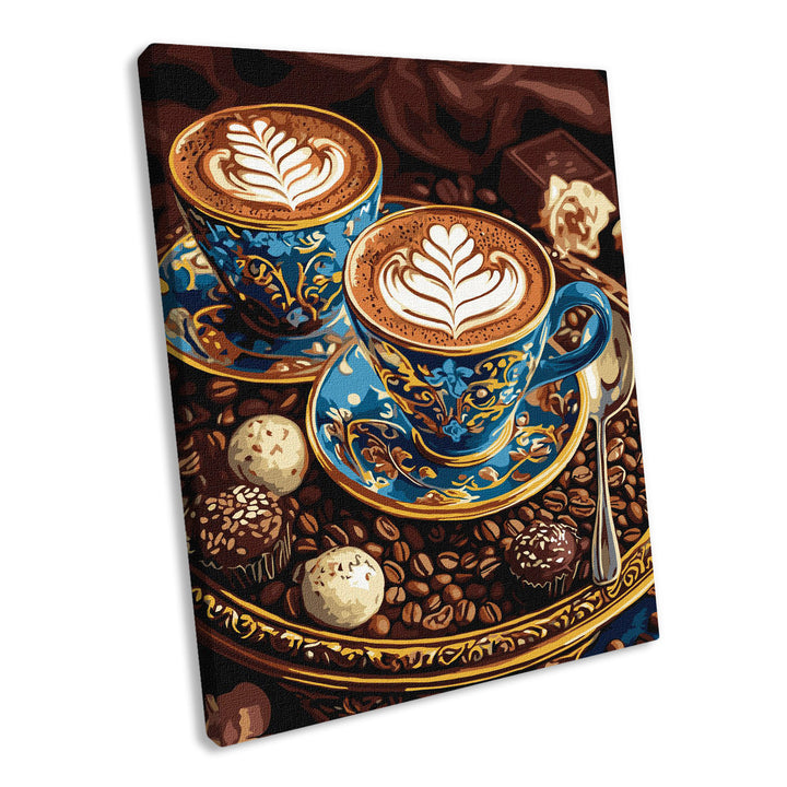 Painting by Numbers kit A cup of inspiration with extra metallic paints KHO5713