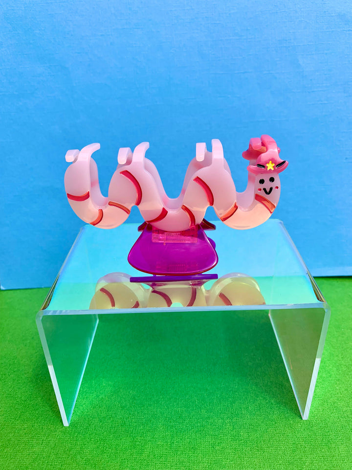 Cowboy Worm Acetate Hair Claw