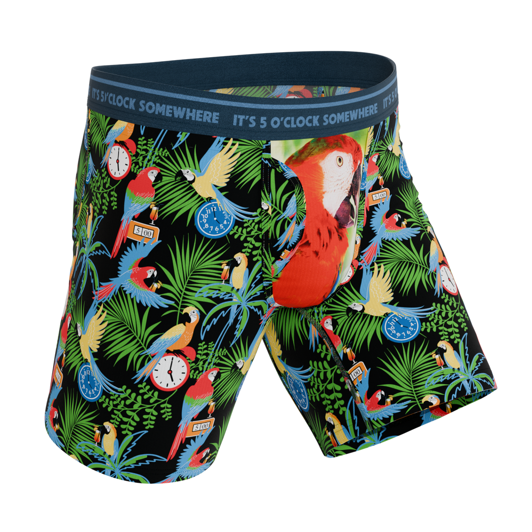 The 5 O'Clock Somewhere | Margaritaville® Long Leg Ball Hammock® Pouch Underwear With Fly