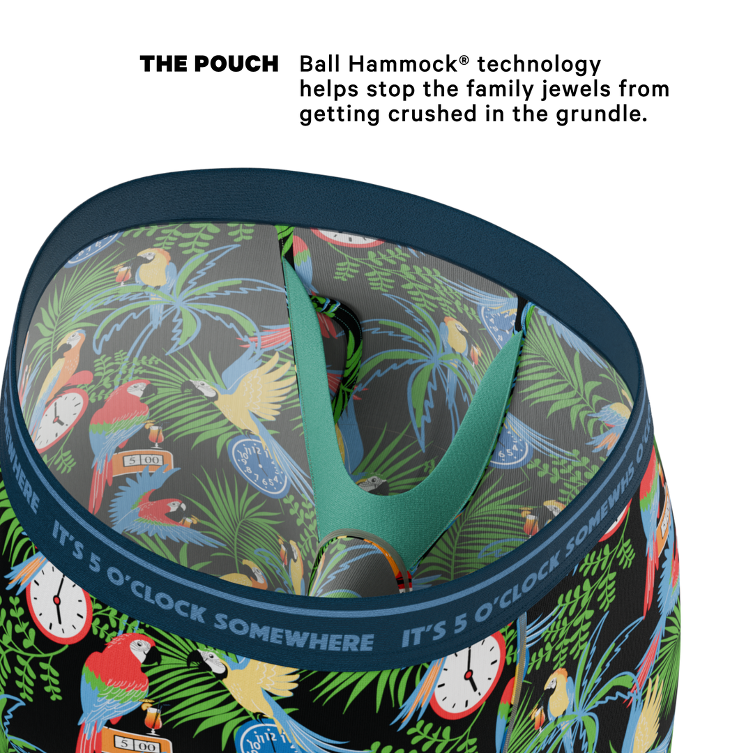The 5 O'Clock Somewhere | Margaritaville® Long Leg Ball Hammock® Pouch Underwear With Fly