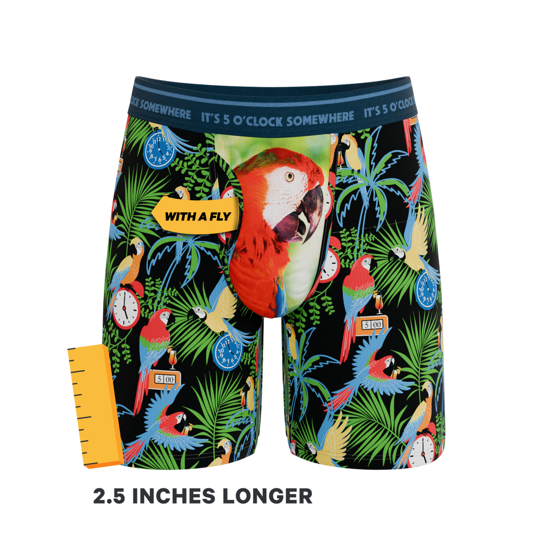 The 5 O'Clock Somewhere | Margaritaville® Long Leg Ball Hammock® Pouch Underwear With Fly