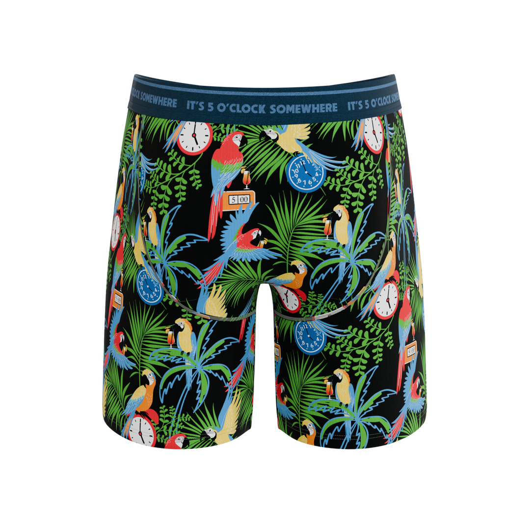The 5 O'Clock Somewhere | Margaritaville® Long Leg Ball Hammock® Pouch Underwear With Fly