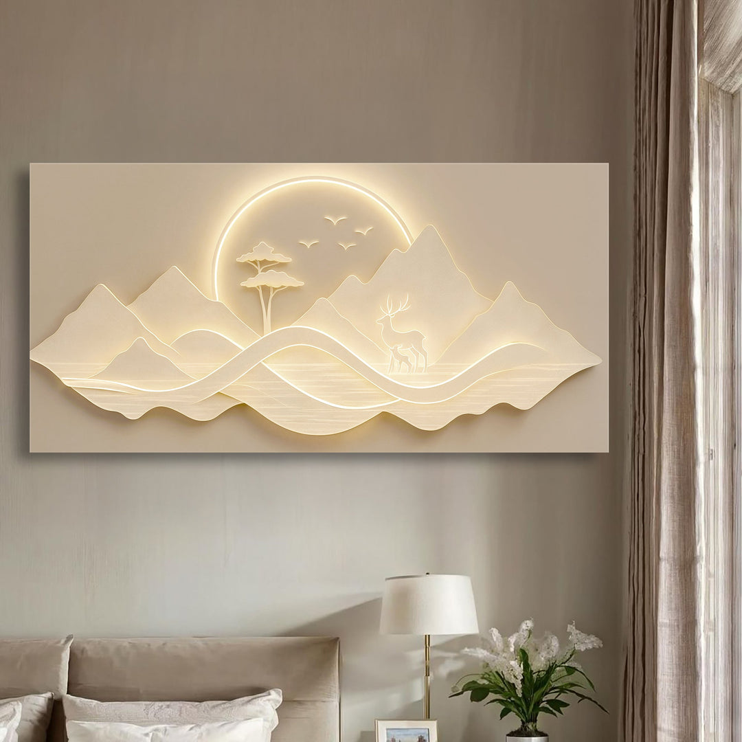 Modern Mountain Landscape Wall Art