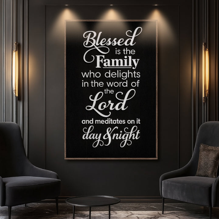 Blessed Is The Family Faith Sign II
