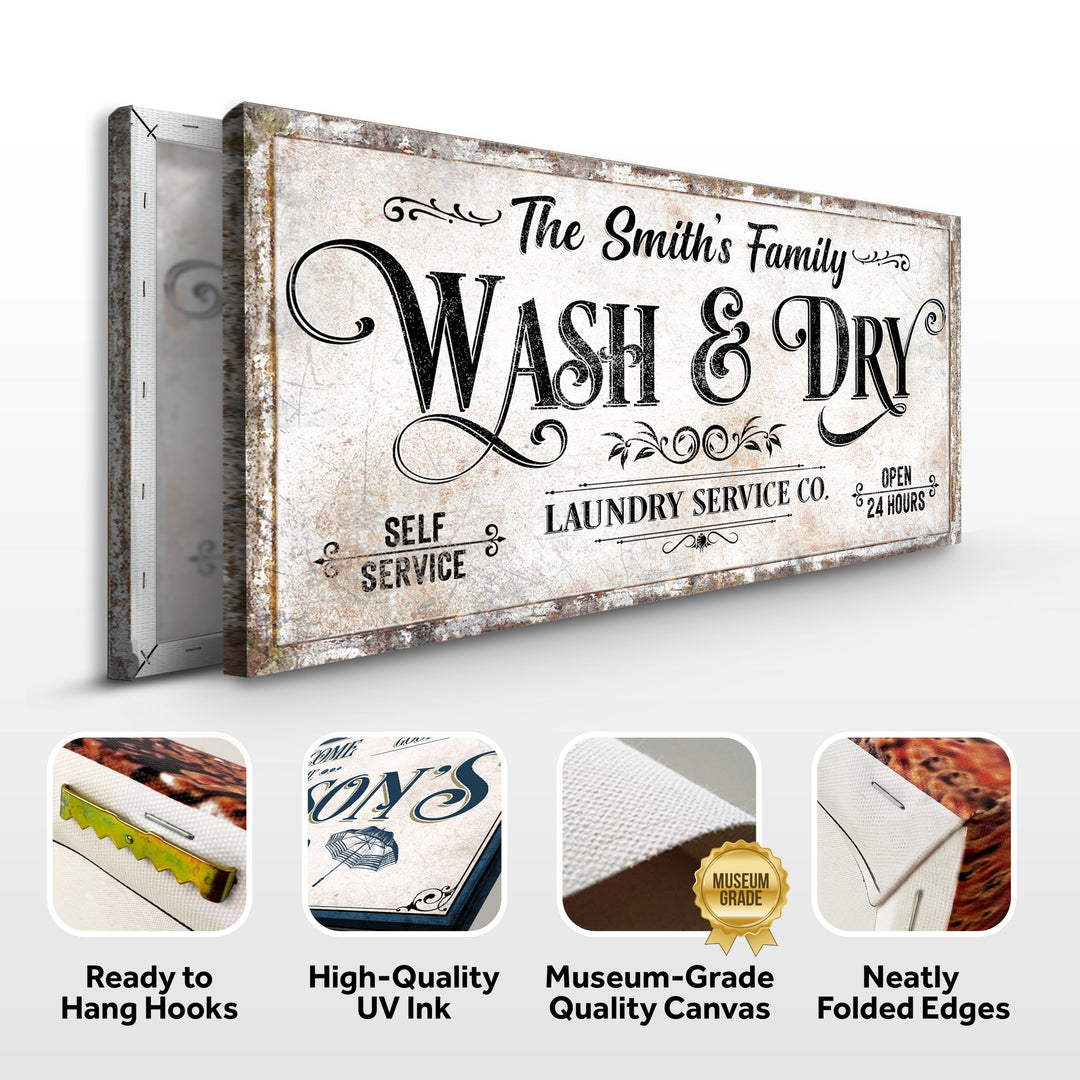 Personalized Laundry Service Sign II