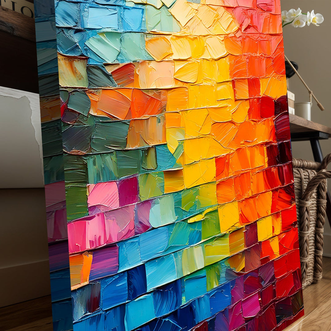 Spectrum Mosaic Impasto Wall Art