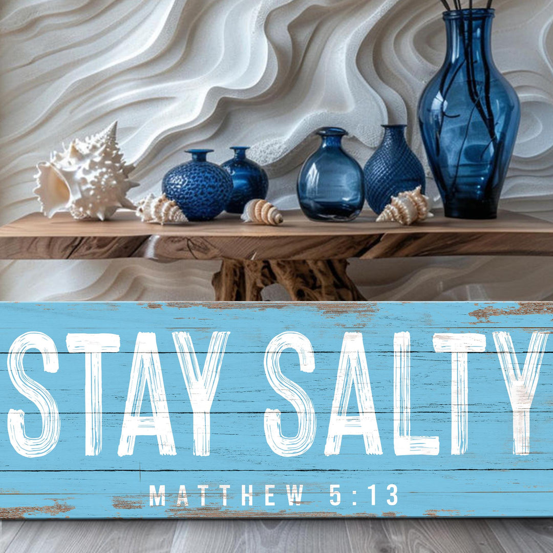 Stay Salty Coastal Sign IV