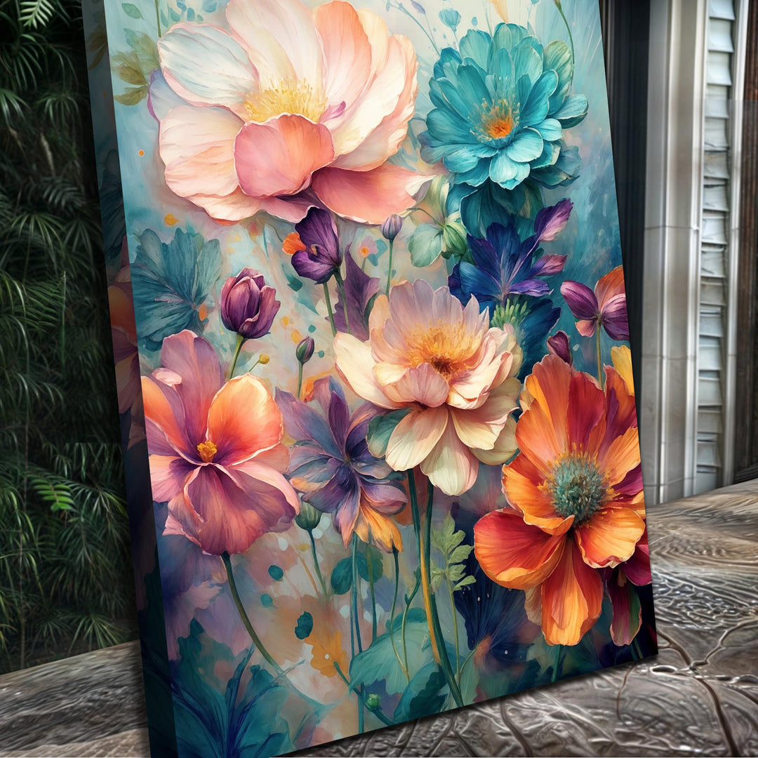 Spring Bouquet Impasto Wall Art
