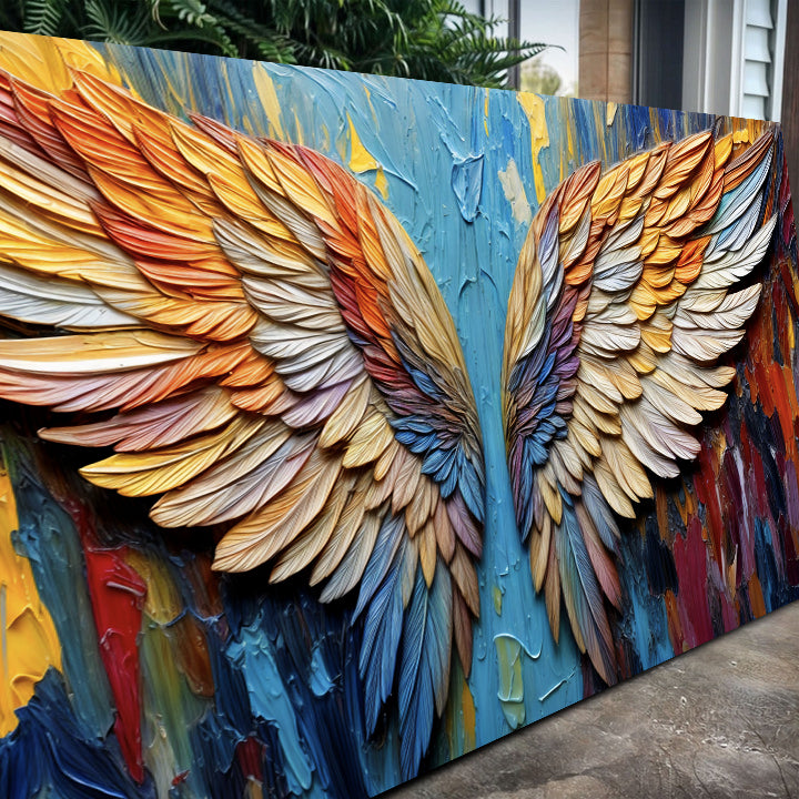 Wings of Hope Impasto Wall Art