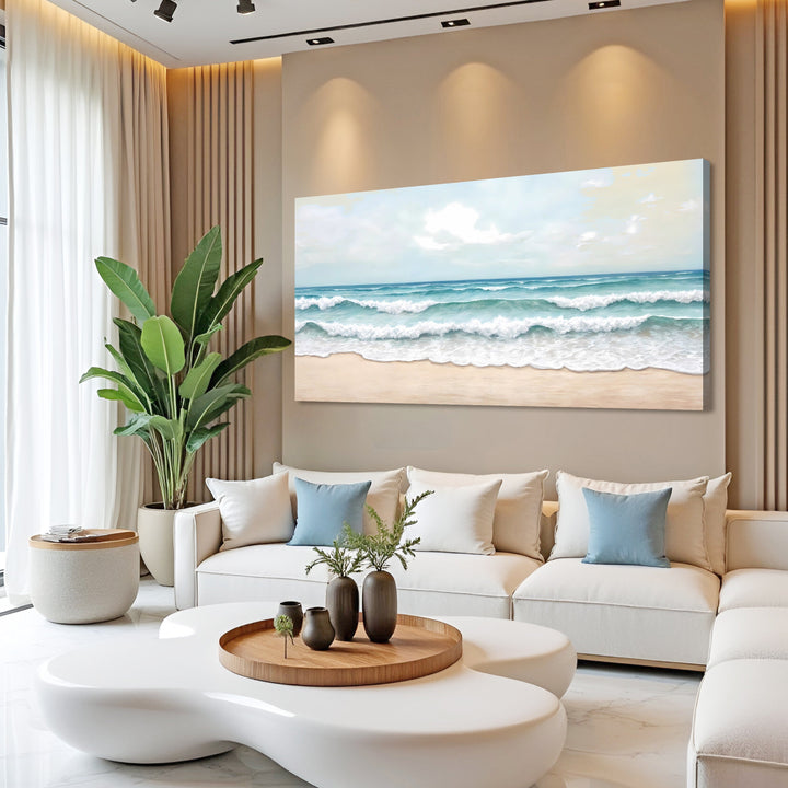 Serene Ocean Wave Coastal Wall Art
