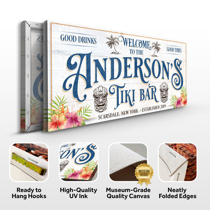 Personalized Tiki Bar Sign II