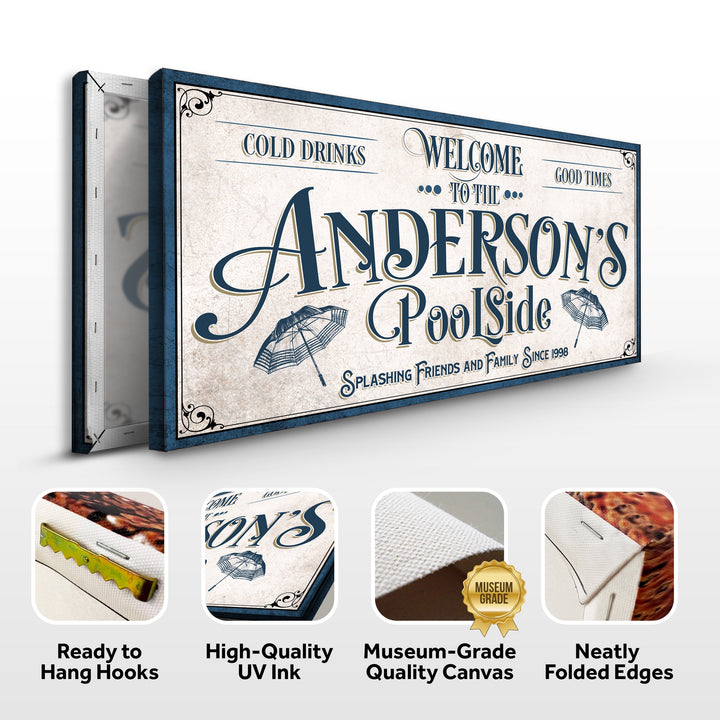 Personalized Pool Party Sign