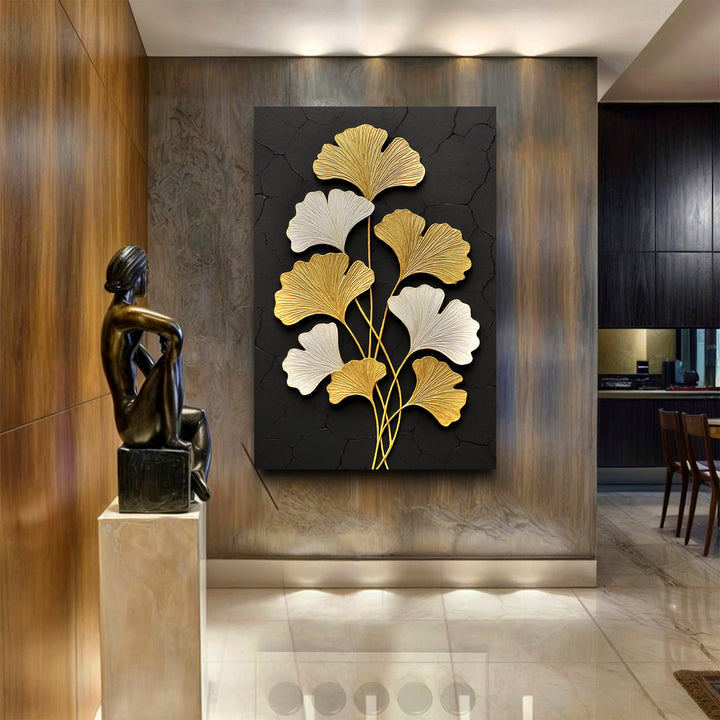 Golden Ginkgo Wall Art