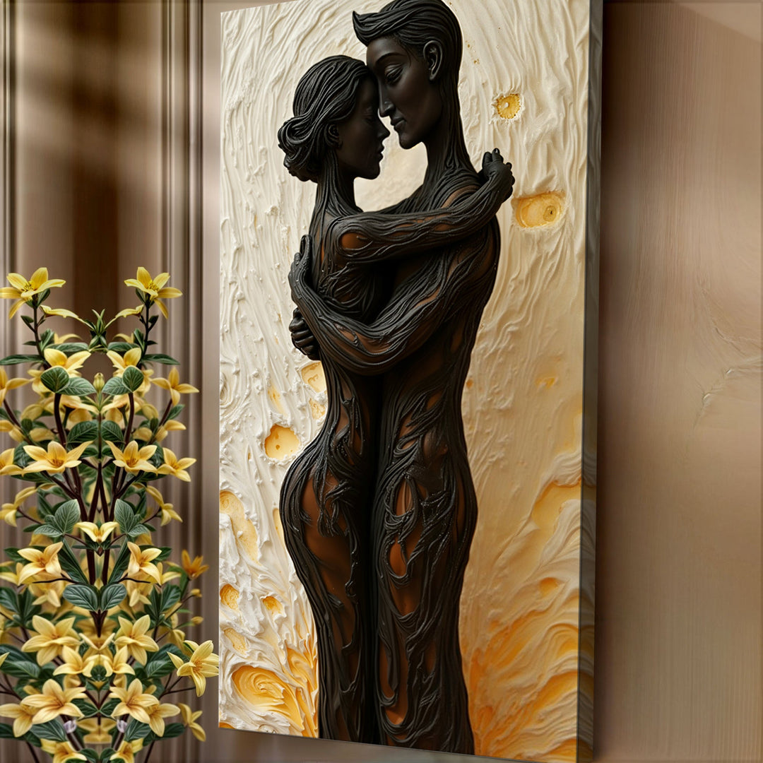 Eternal Love Figure Abstract Wall Art VII