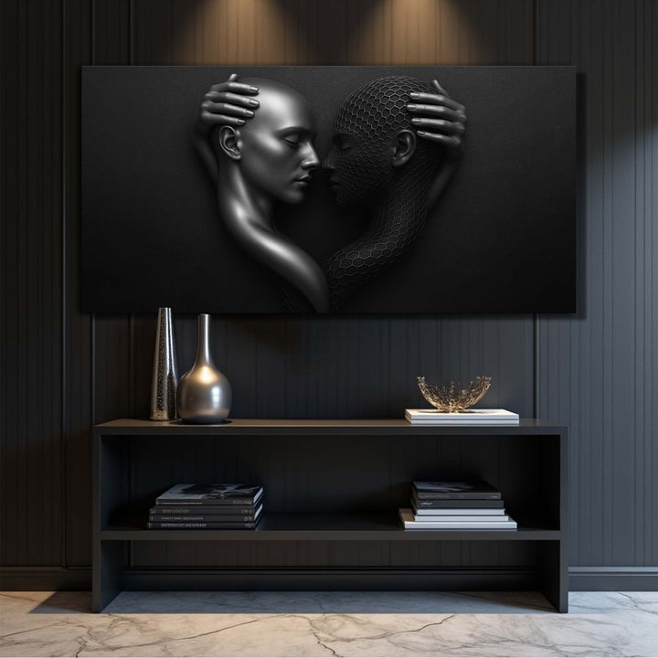 Eternal Love Figure Abstract Wall Art III