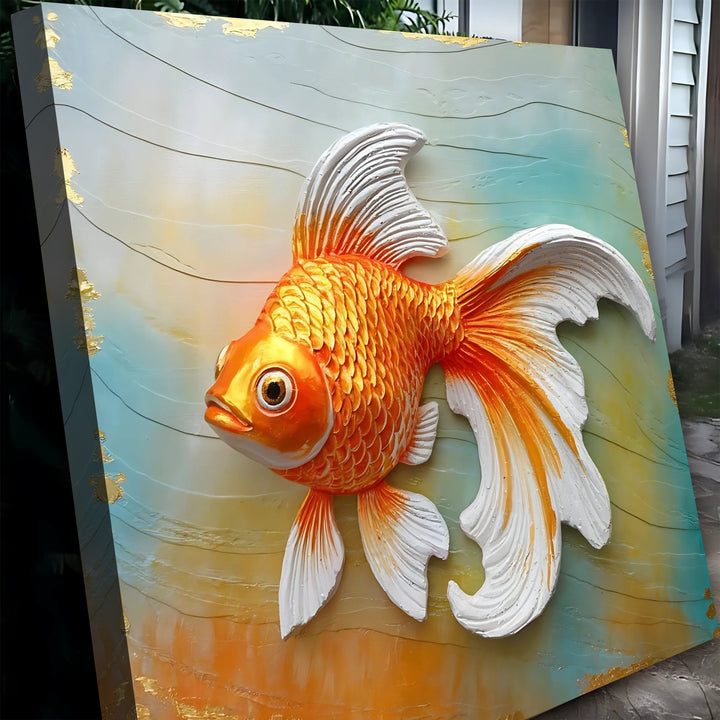 3D Goldfish Wall Art