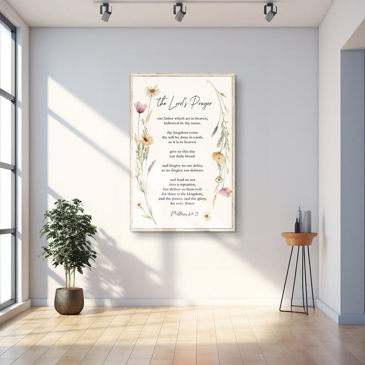 The Lord's Prayer Faith Sign IV