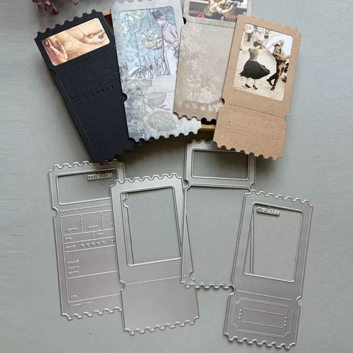 Large Postage Scrapbooking Cutting Die by Wizardi QJ05