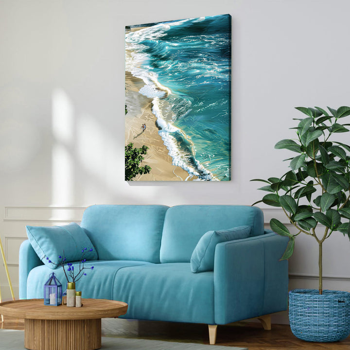 Beachfront Painting Coastal Wall Art II