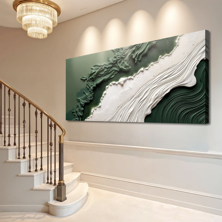 Green Rivers Abstract Wall Art VI