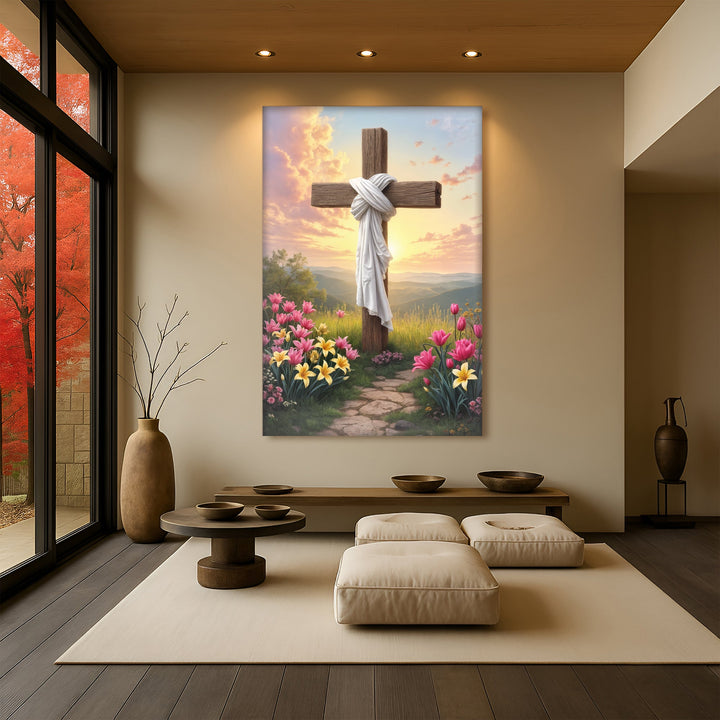 Minimalist Cross Faith Wall Art III